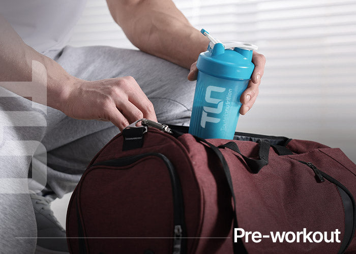 Shaker de pre-workout avant un entrainement