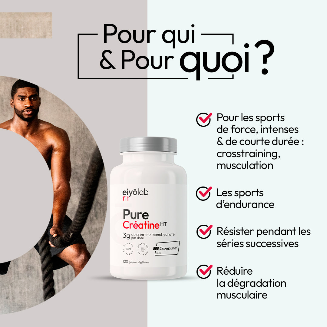 Effets de Pure Créatine HT en gélules