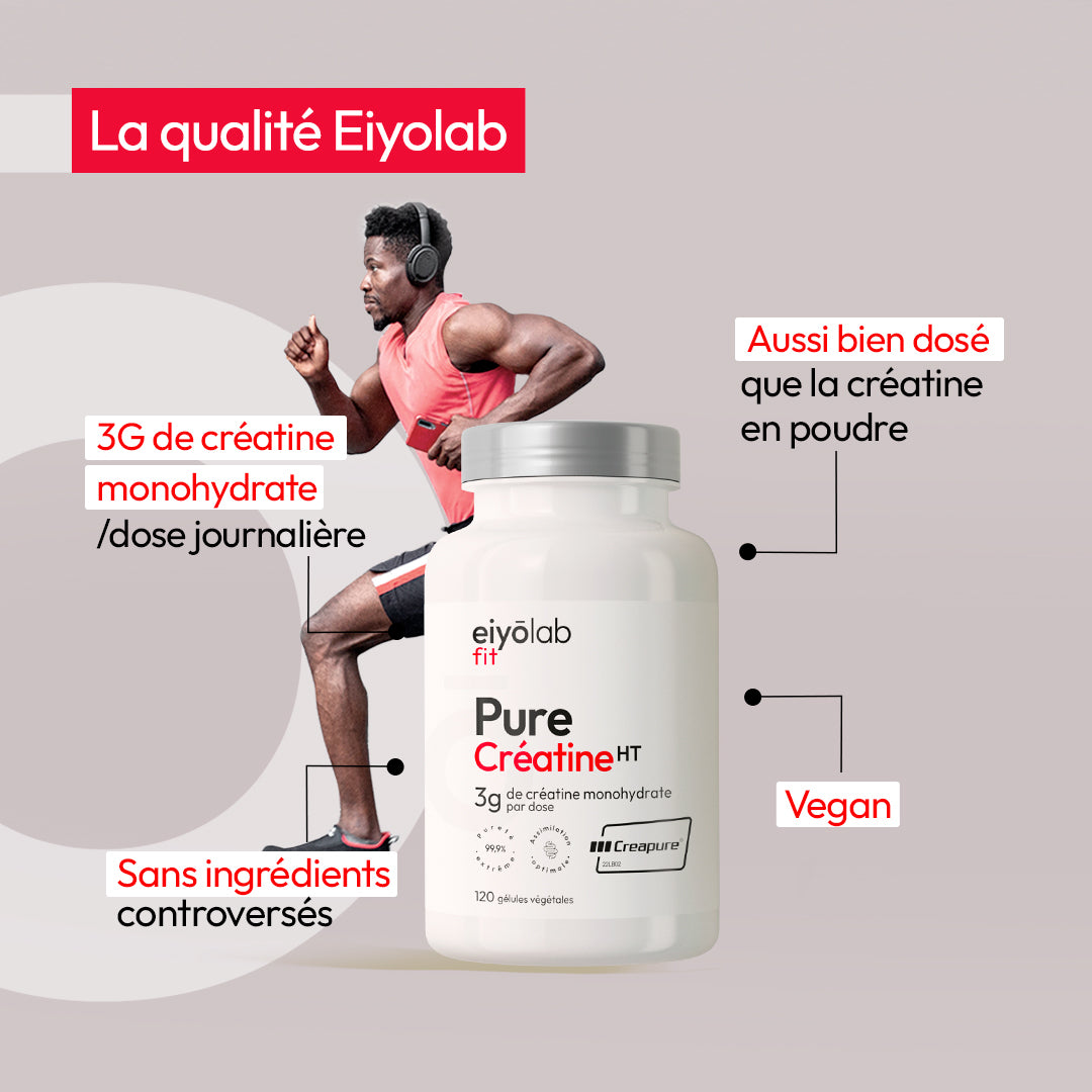 Propriétés de la Pure Créatine HT en gélule
