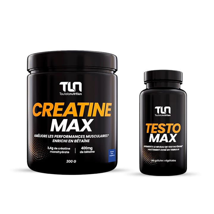 Pack Force : Créatine Max + Testo Max