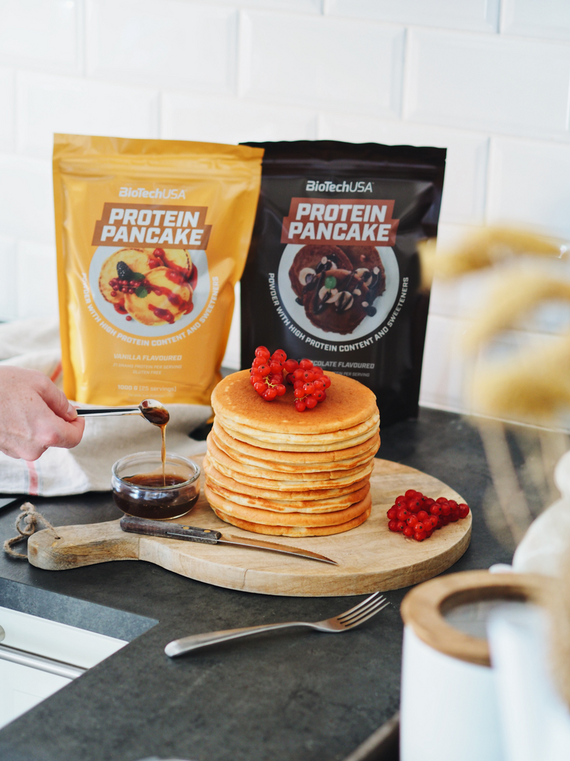 DES PANCAKES PROTÉINÉS, GOURMANDS ET RAPIDES À PRÉPARER