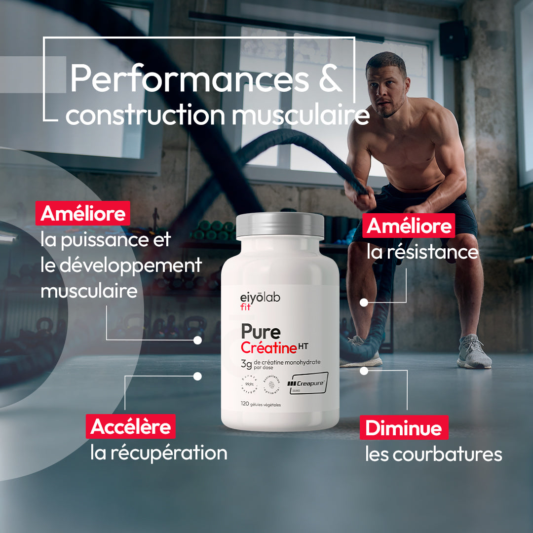 Bienfaits de Pure Créatine HT en gélules