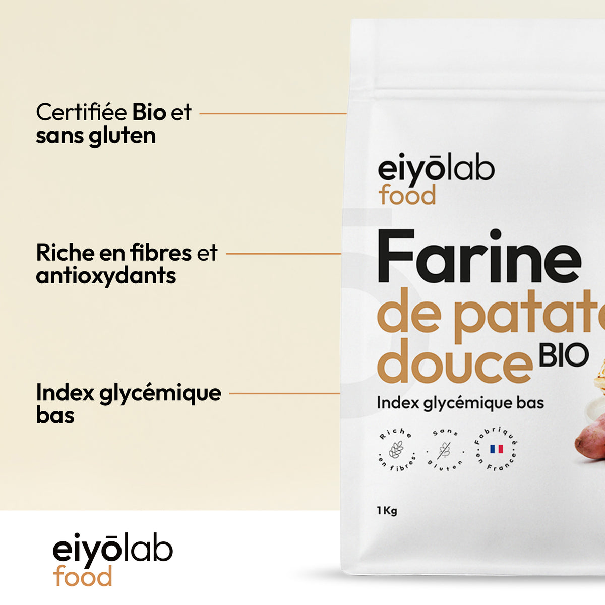 Farine de patate douce bio