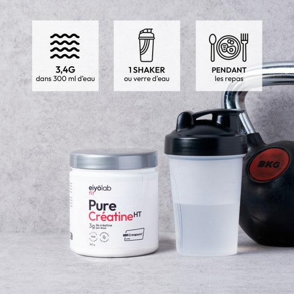 Prise de Pure Créatine HT en poudre